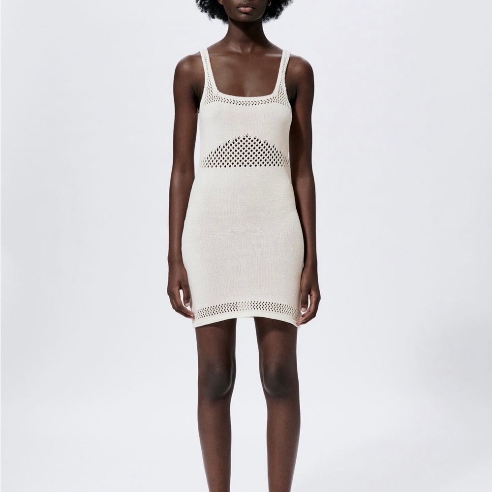 Knitwear Zara white dress